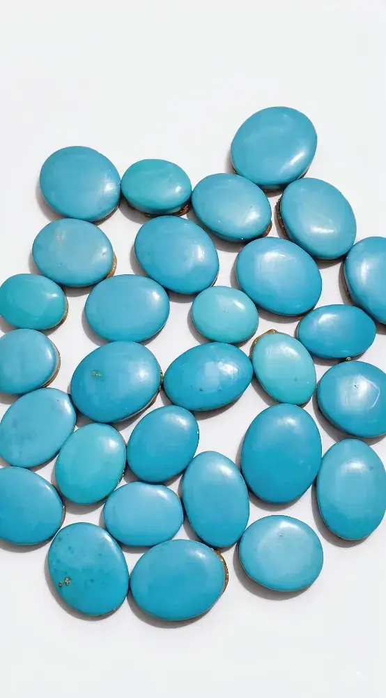 Natural Blue Turquoise Cabochon Gemstone