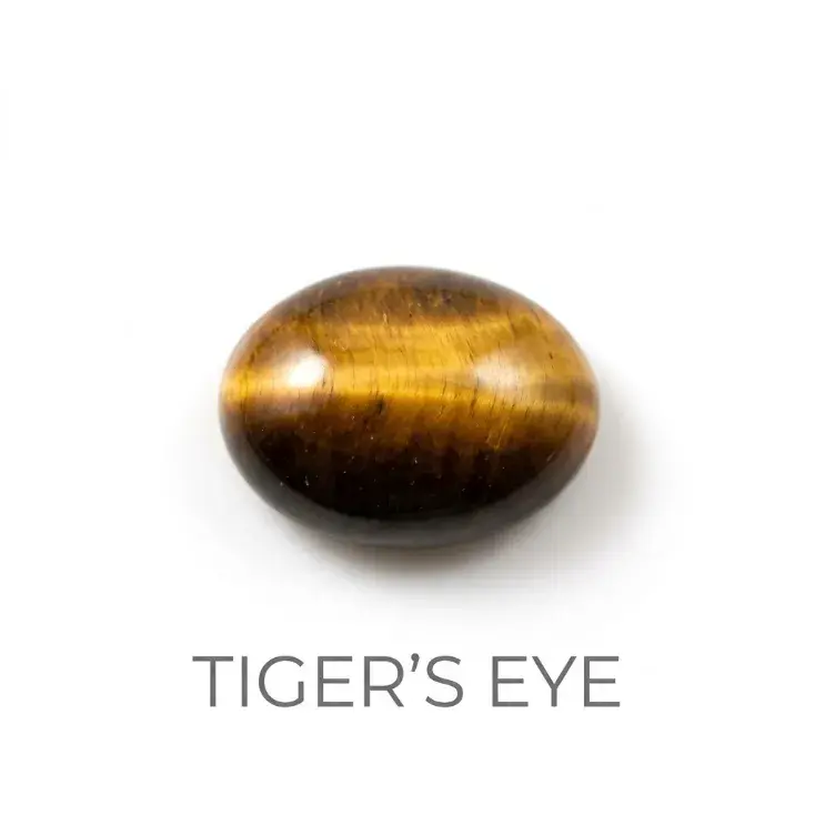 Natural Tiger's Eye Gemstone — Oval Cabochon for Protection & Confidence
