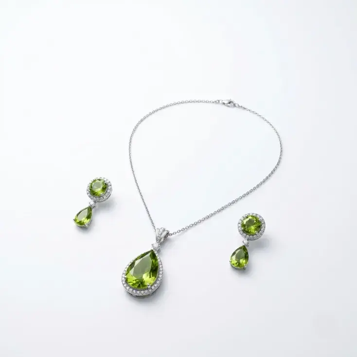 Natural Peridot Pear Cut Gemstone – Olive Green Loose Stone for Astrology & Jewellery