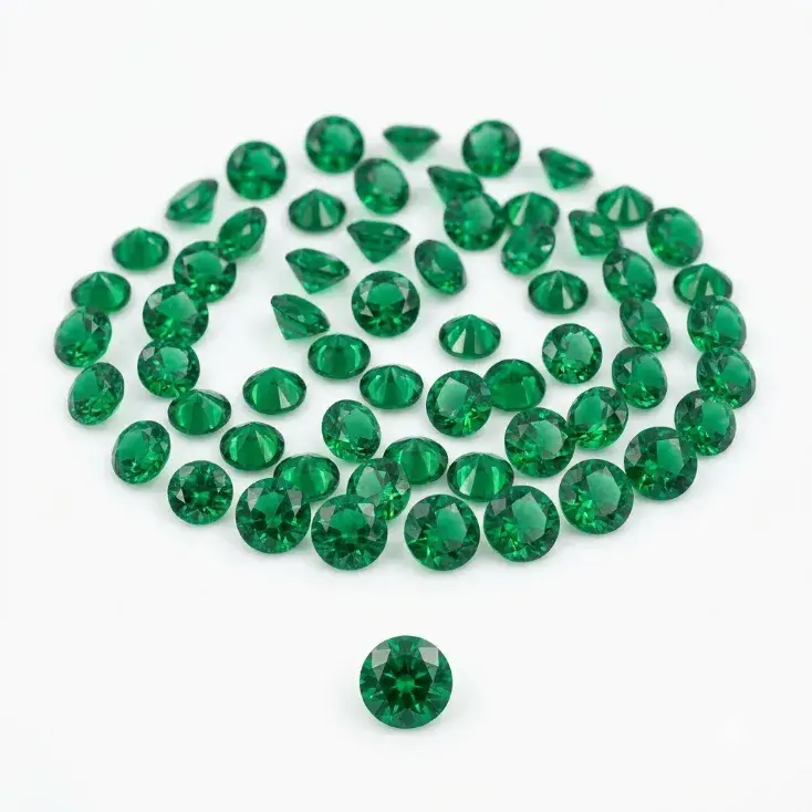 Natural Panna (Emerald) Gemstone – Green Cabochon for Mercury