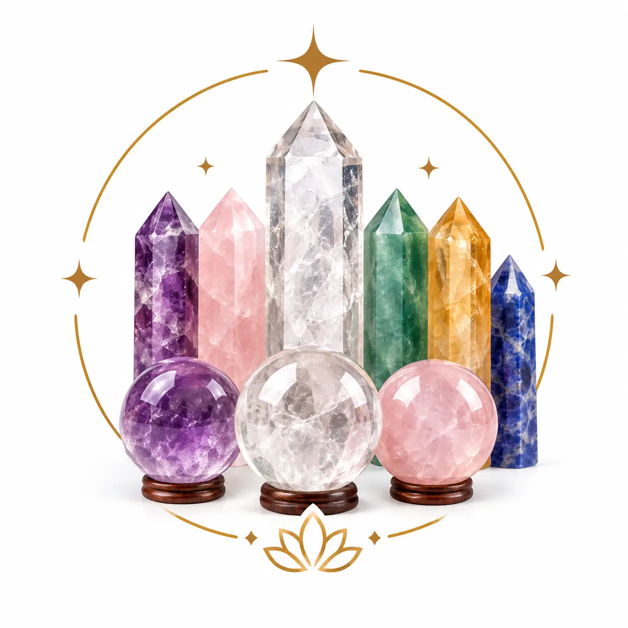 Crystal Towers & Spheres