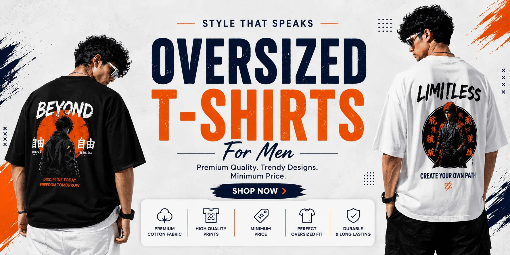 Oversized T-Shirts for Men – The Perfect Blend of Style, Comfort & Premium Quality