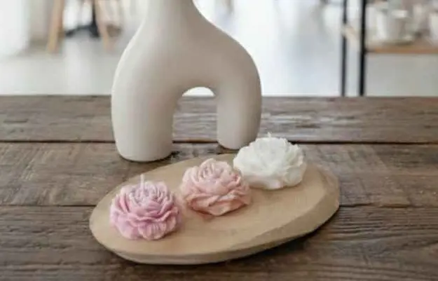 Artisan Peony Petal Hand-Poured Soy Candle Set