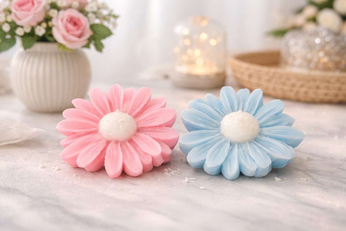Decorative Floral Daisy Candles