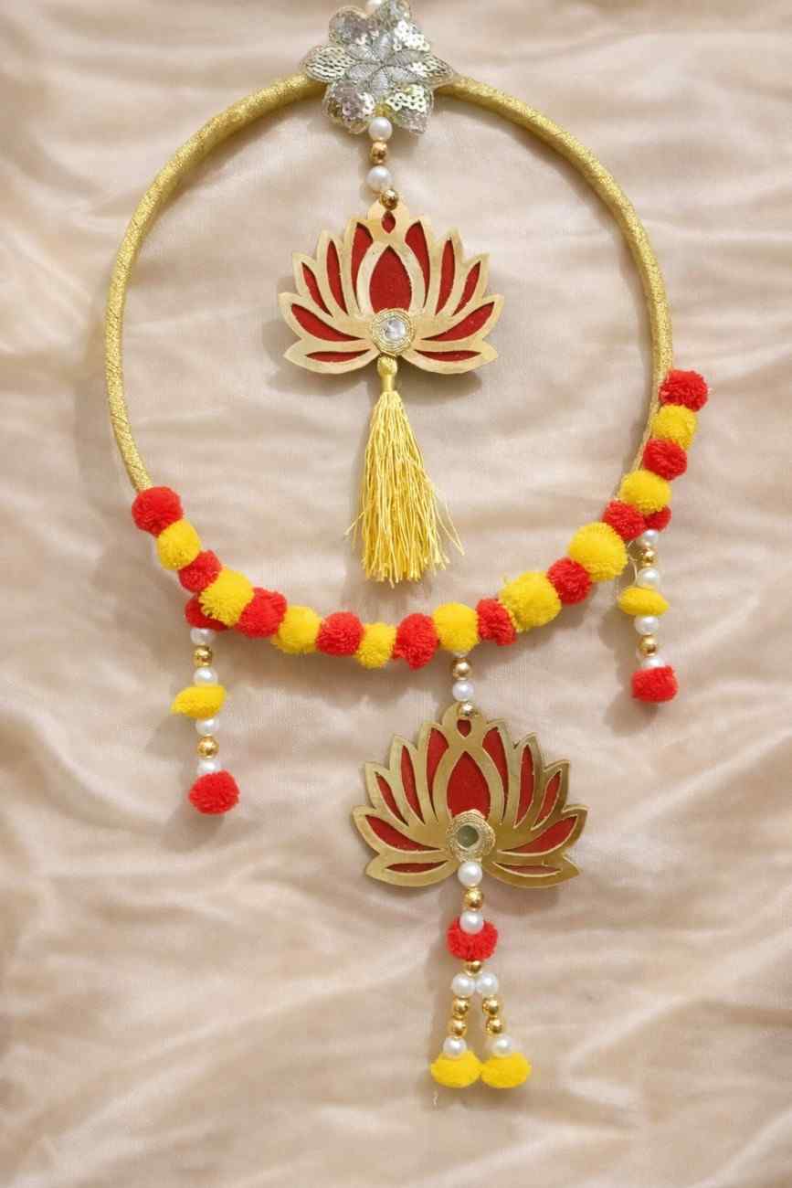 Handcrafted Lotus Floral Toran