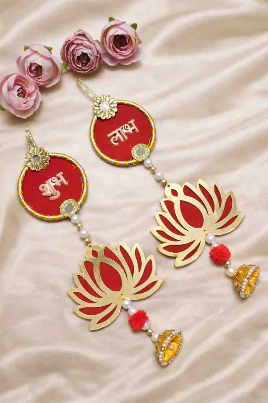 Lotus Design Shubh–Labh Hanging Latkan