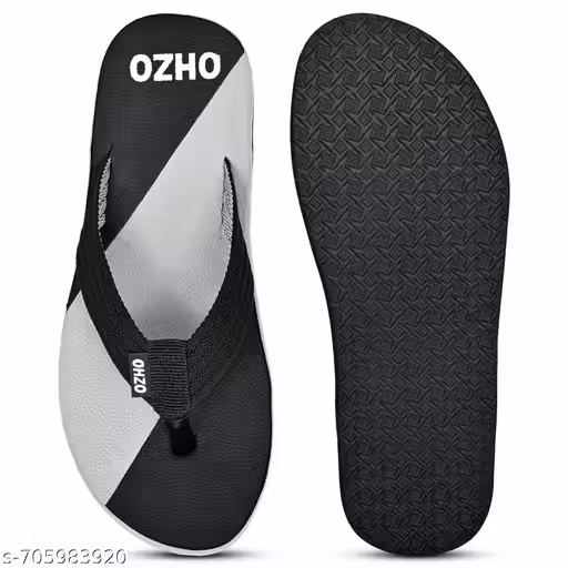 Men Casual Black Flip-Flops for Daily Wear | Lightweight Comfort Slippers