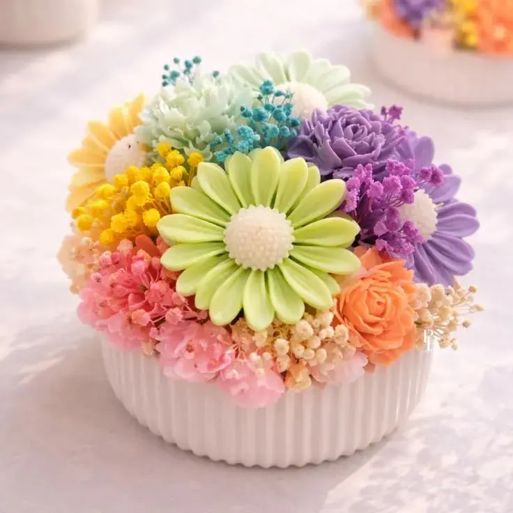 Luxury Floral Candle Bouquet – Customizable Gift Candle Arrangement